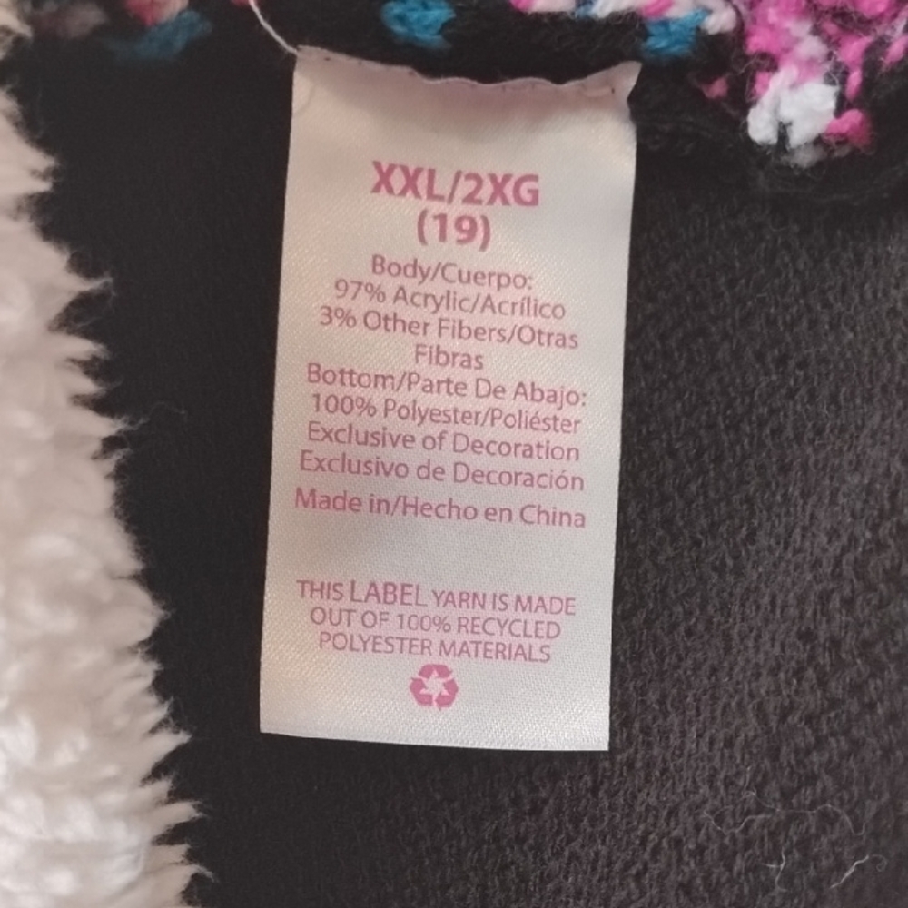 Festive Sweater Ugly Holliday Mini Dress Black Sparkle Sz XXL (19) Soft Stretchy - Picture 9 of 14